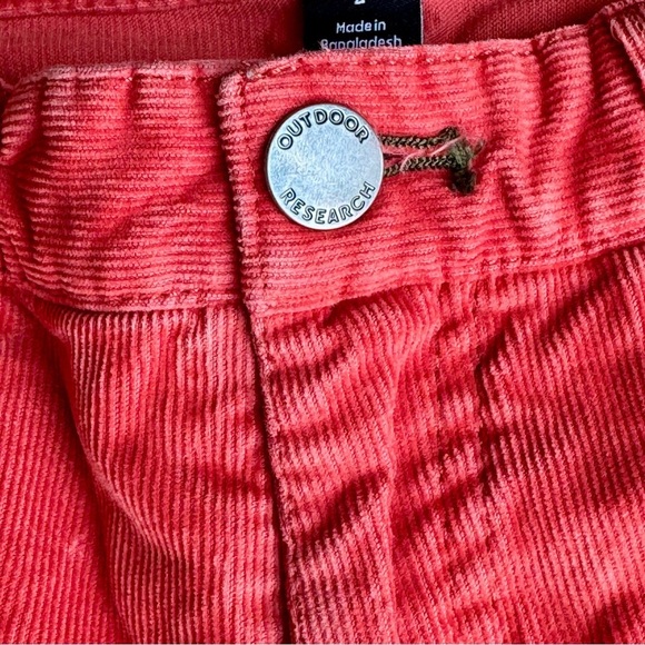 Outdoor Research Corduroy Shorts Coral Red Size 2 - Picture 4 of 13